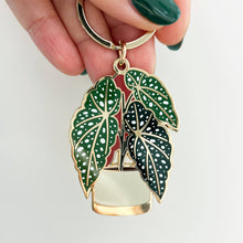 Load image into Gallery viewer, Begonia Plant Keychain