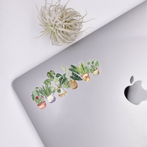 Potted Plants Clear Sticker
