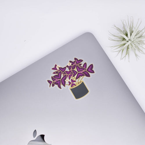 Oxalis Sticker Clear Sticker