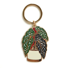 Load image into Gallery viewer, Begonia Plant Keychain